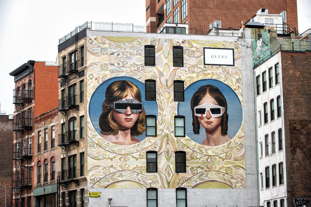 The Gucci Art Wall in New York by Ignasi Monreal 